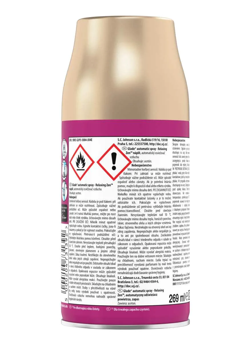 Glade Relaxing Zen Automatisk Luftfrisker Refill