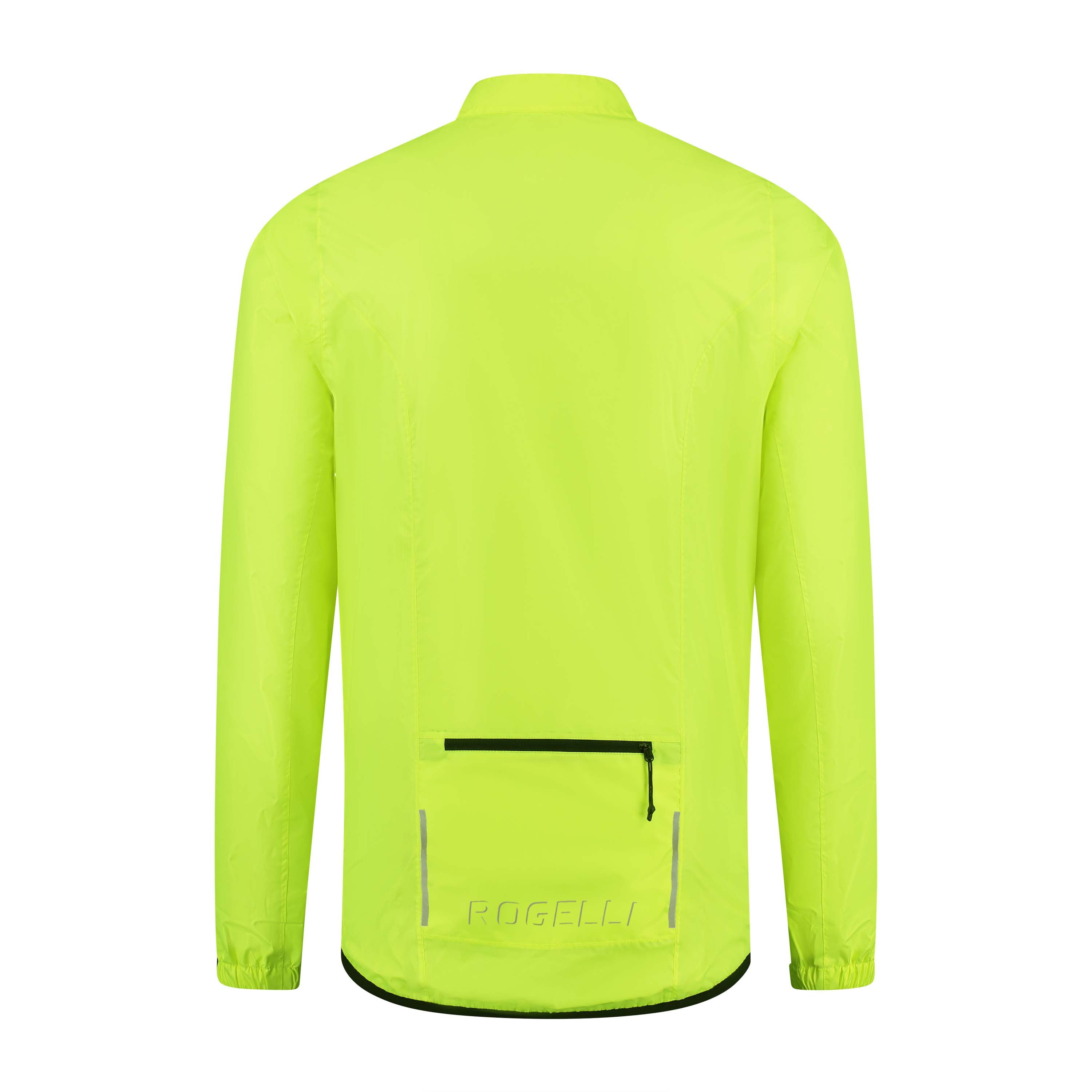 Rogelli Core Fluor Yellow Herren Fahrrad Regenjacke