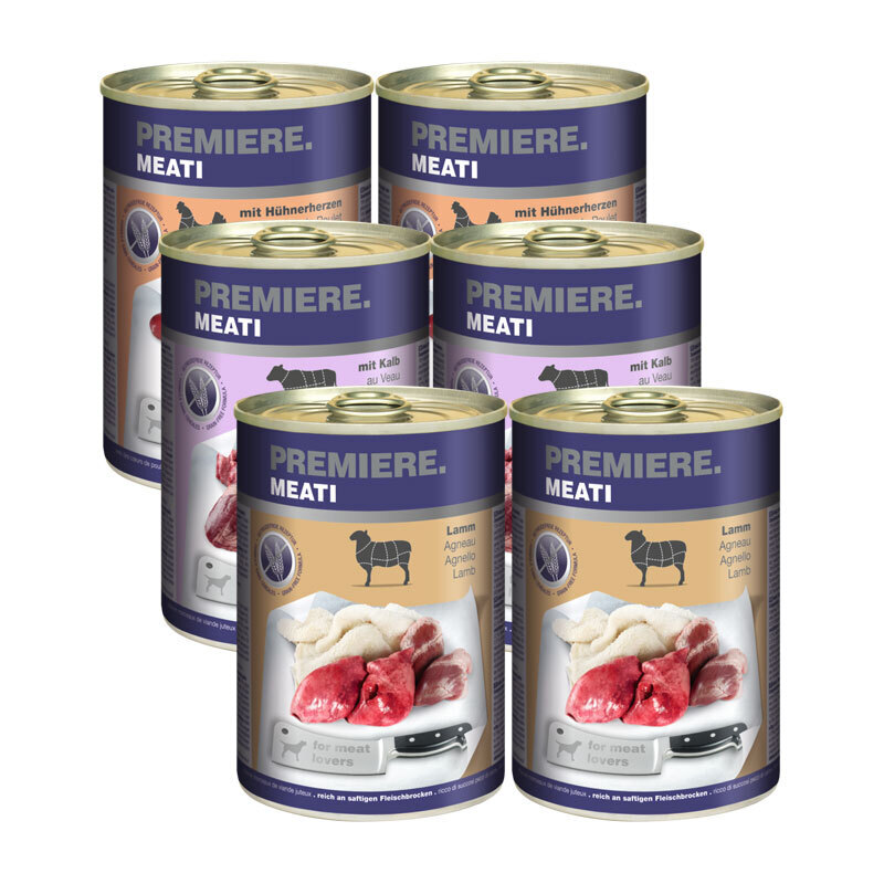 PREMIERE Hundenassfutter PREMIERE Meati Mixpaket 6x400g Mixpaket 2