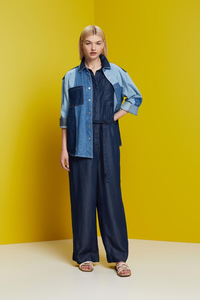 Langer Einteiler in Denim-Optik, TENCEL™