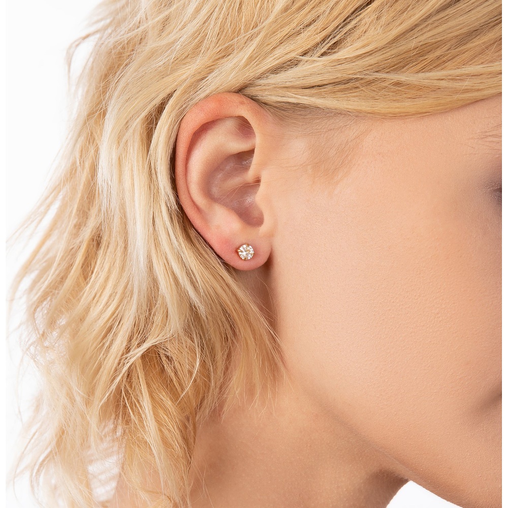 FAVS Boucles d'oreilles à fermoir à poussette Acier inoxydable Boucles d'oreilles