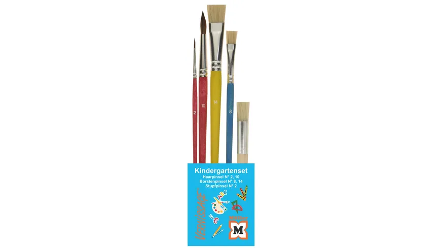 VERNISSAGE Kindergartenpinsel-Set im Etui 5er