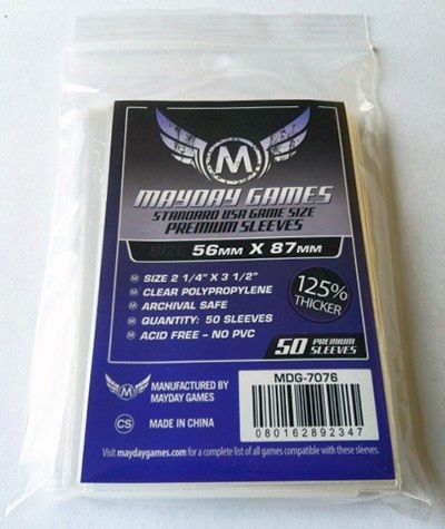 Premium USA Board Game Sleeves (50) 56 x 87mm (lila) - 7076