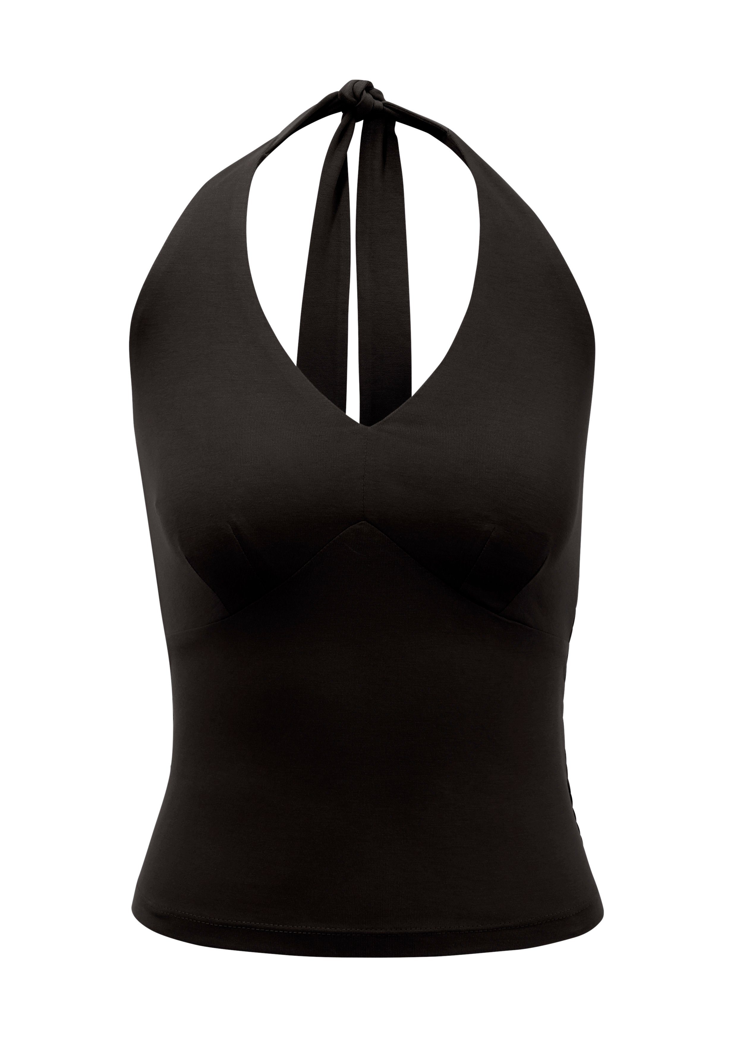 Aniston CASUAL Neckholdertop mit Trägern zum Knoten