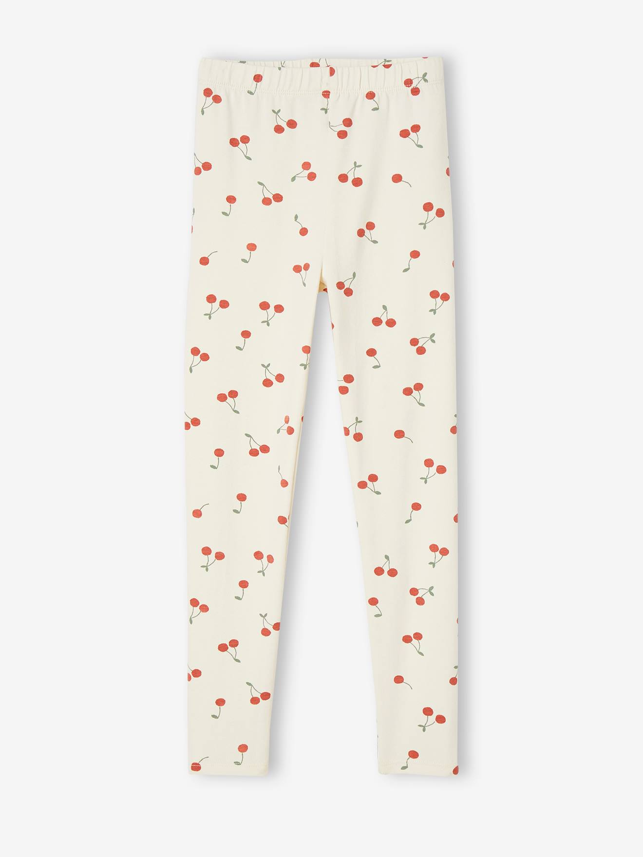 Legging fille imprimé vert de gris
