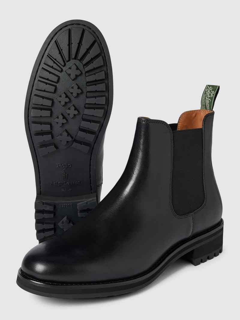 Chelsea Boots aus Leder Modell 'BRYSON' in schwarz