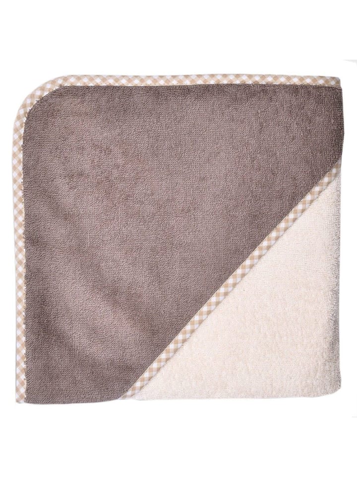 Wörner Kapuzenbadetuch 80 x 80 cm - Uni Natur Hellbraun in beige,braun günstig kaufen onesize