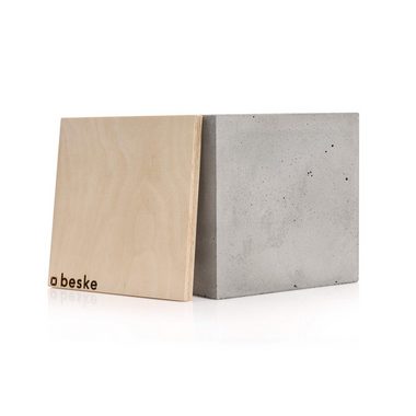beske Outdoorkerze Betonfeuer® - Fuego mit Dauerdocht Kerzenfresser Tischfeuer (17x17x17), Unendliche Brenndauer
