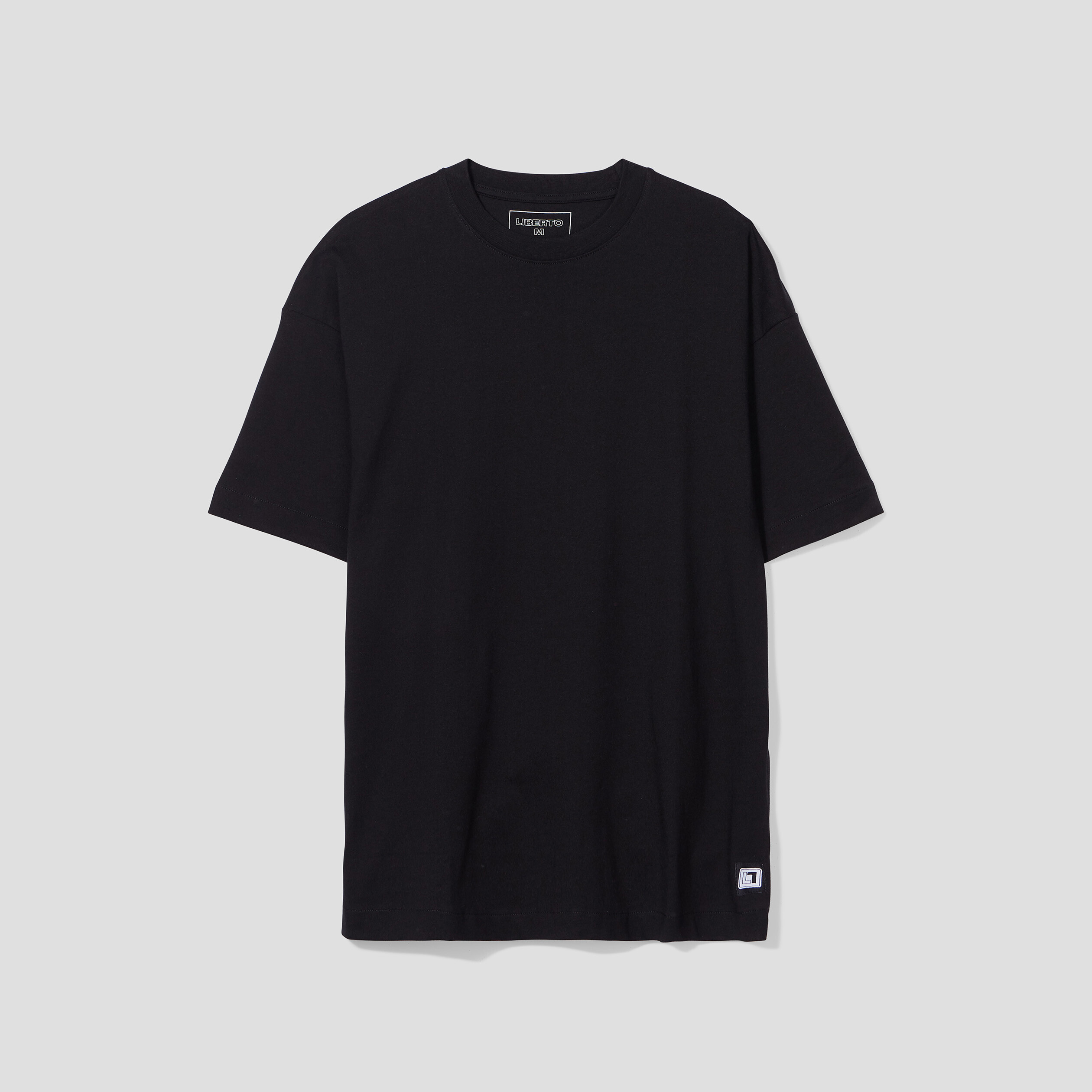 T-shirt oversize manches courtes Liberto noir homme | La Halle