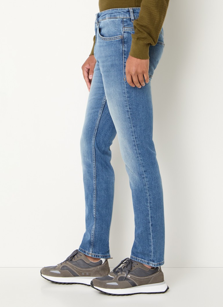 Calça jeans slim fit HUGO BOSS Delaware em mistura de lyocell