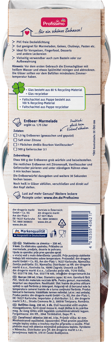 Einmachgläser 230ml, 3 St