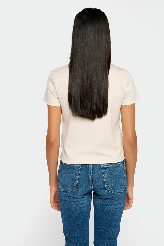 T-shirt coeur brodé