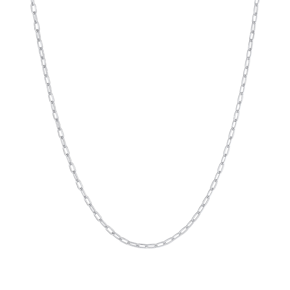 Elli Elli Collier Chaîne à maillons pour dames Chaîne ovale Tendance de base en argent Bijoux