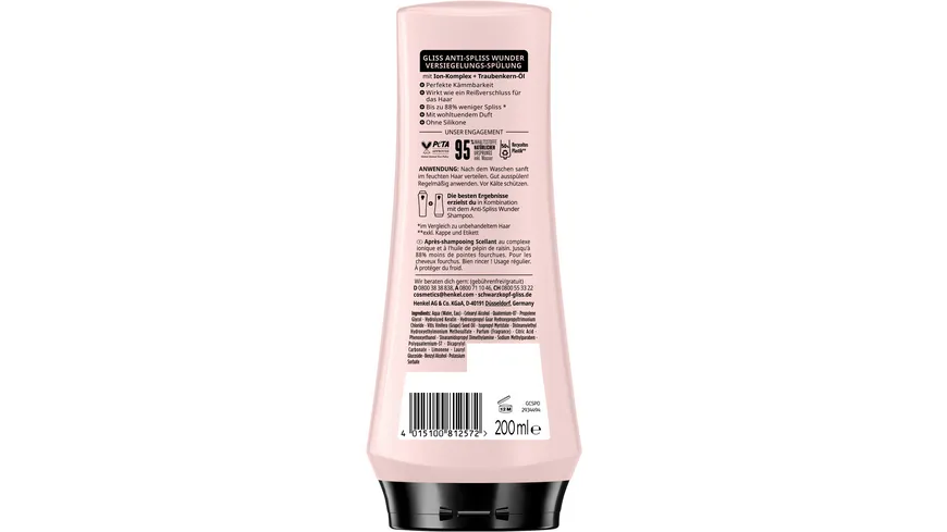 GLISS Spülung Anti-Spliss Wunder 200 ml 200 ml