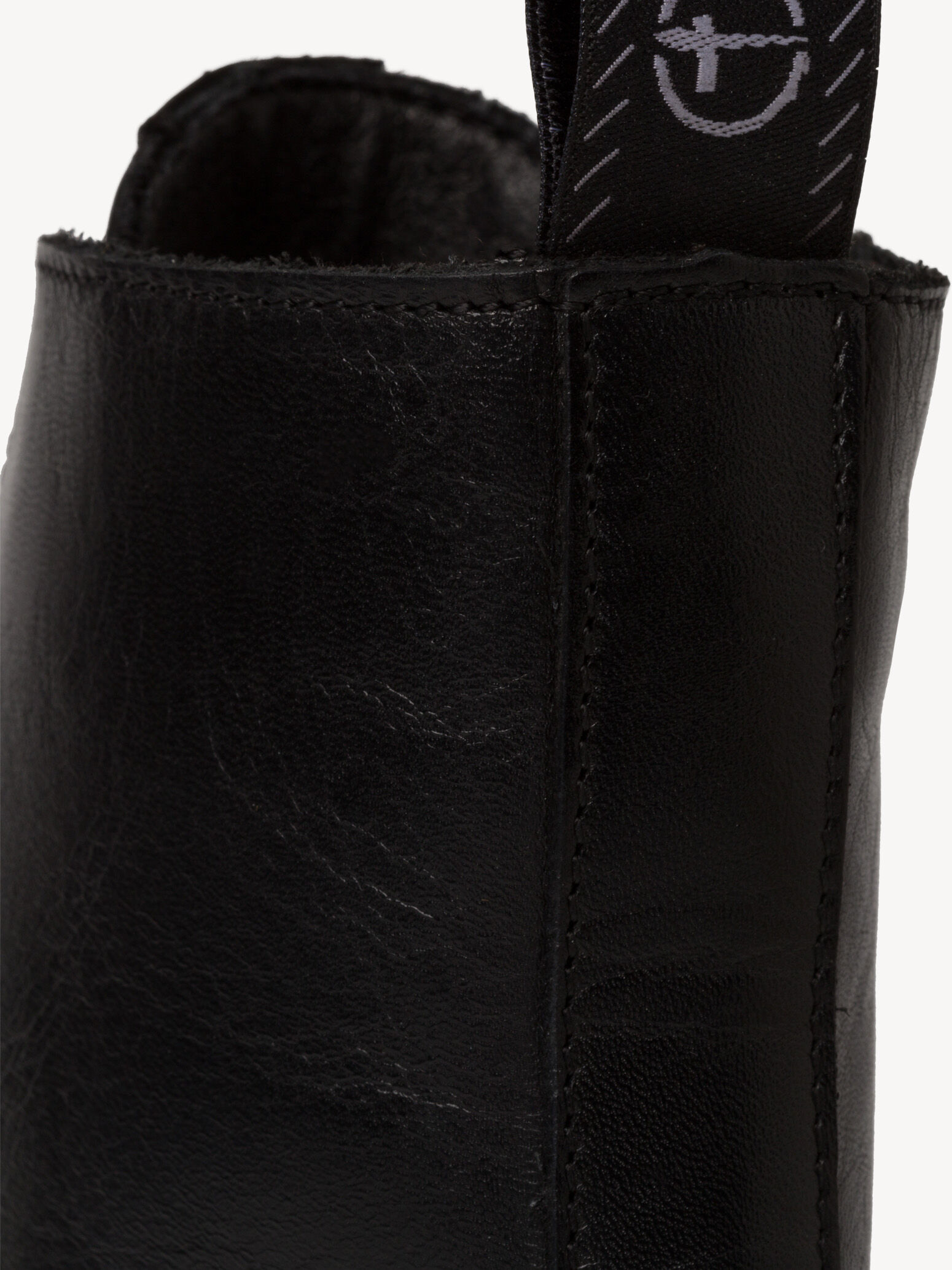 Bottine en cuir - noir doublure chaude
