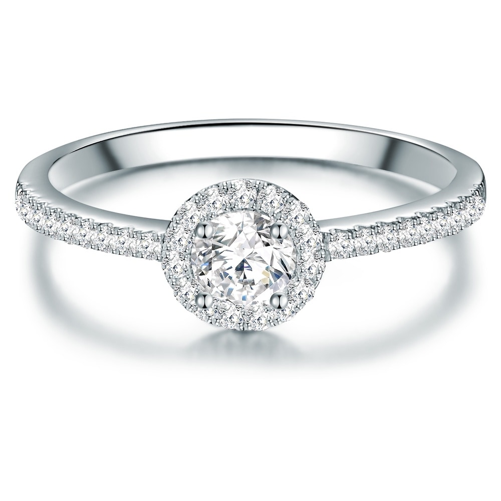 Trilani Bague en argent Argent sterling Oxyde de zirconium (CZ) en Argent Bague
