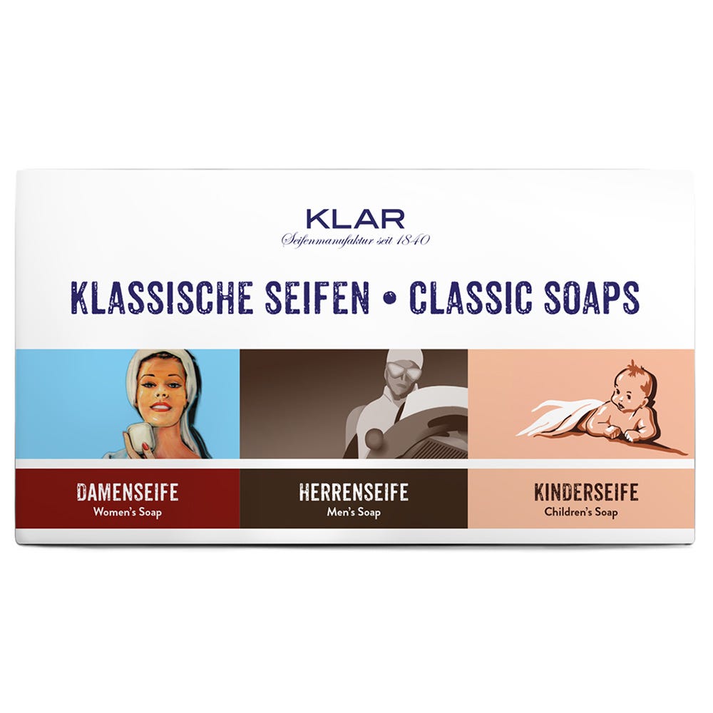 Klar's Klassiker Seifen Set 3x100 g