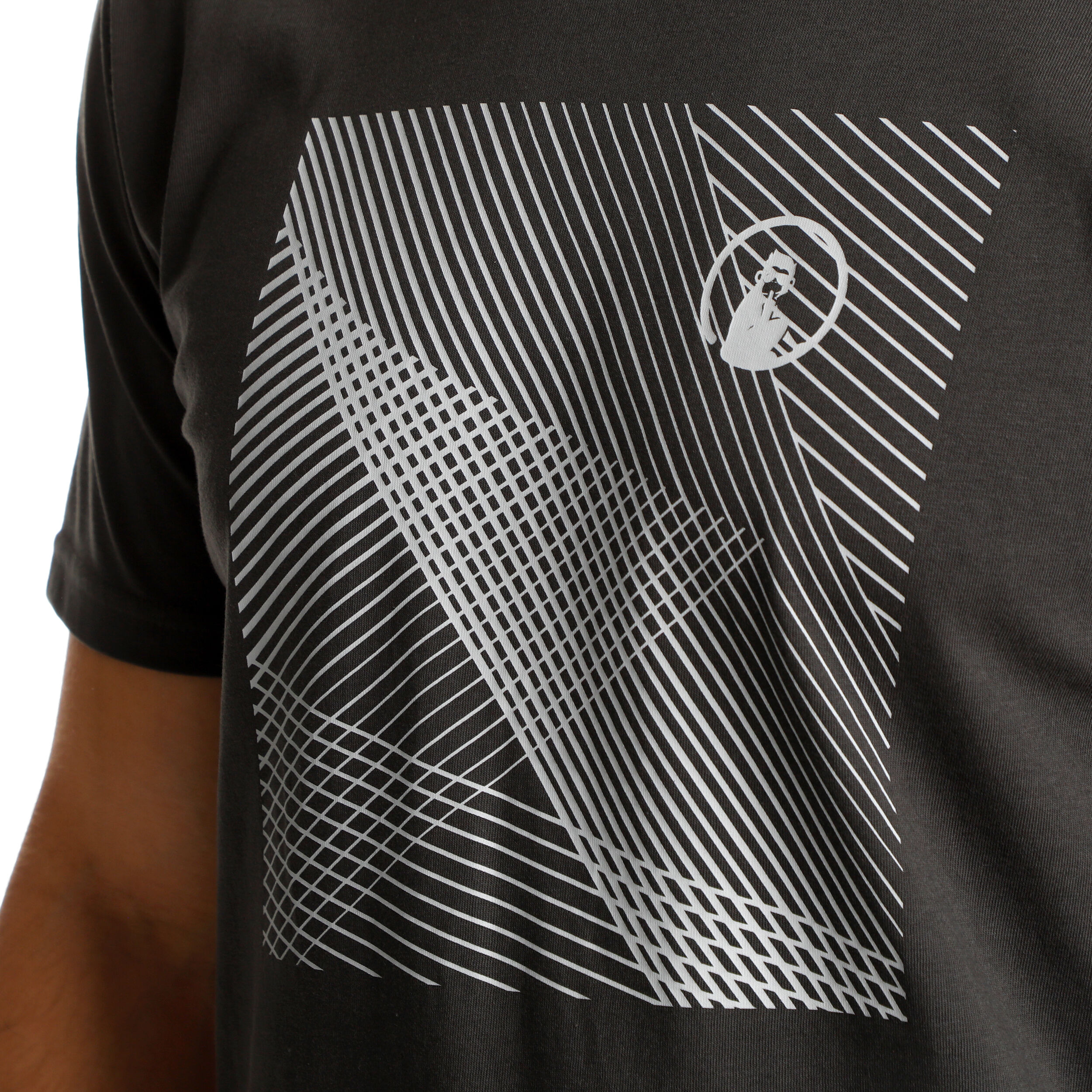 Square Lines T-Shirt Herren - Anthrazit