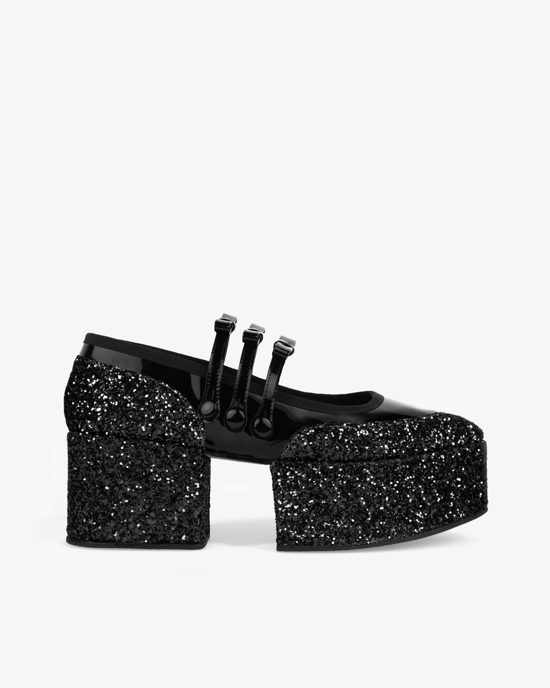REPETTO x NOIR KEI NINOMIYA - Glitter platform Mary Janes
