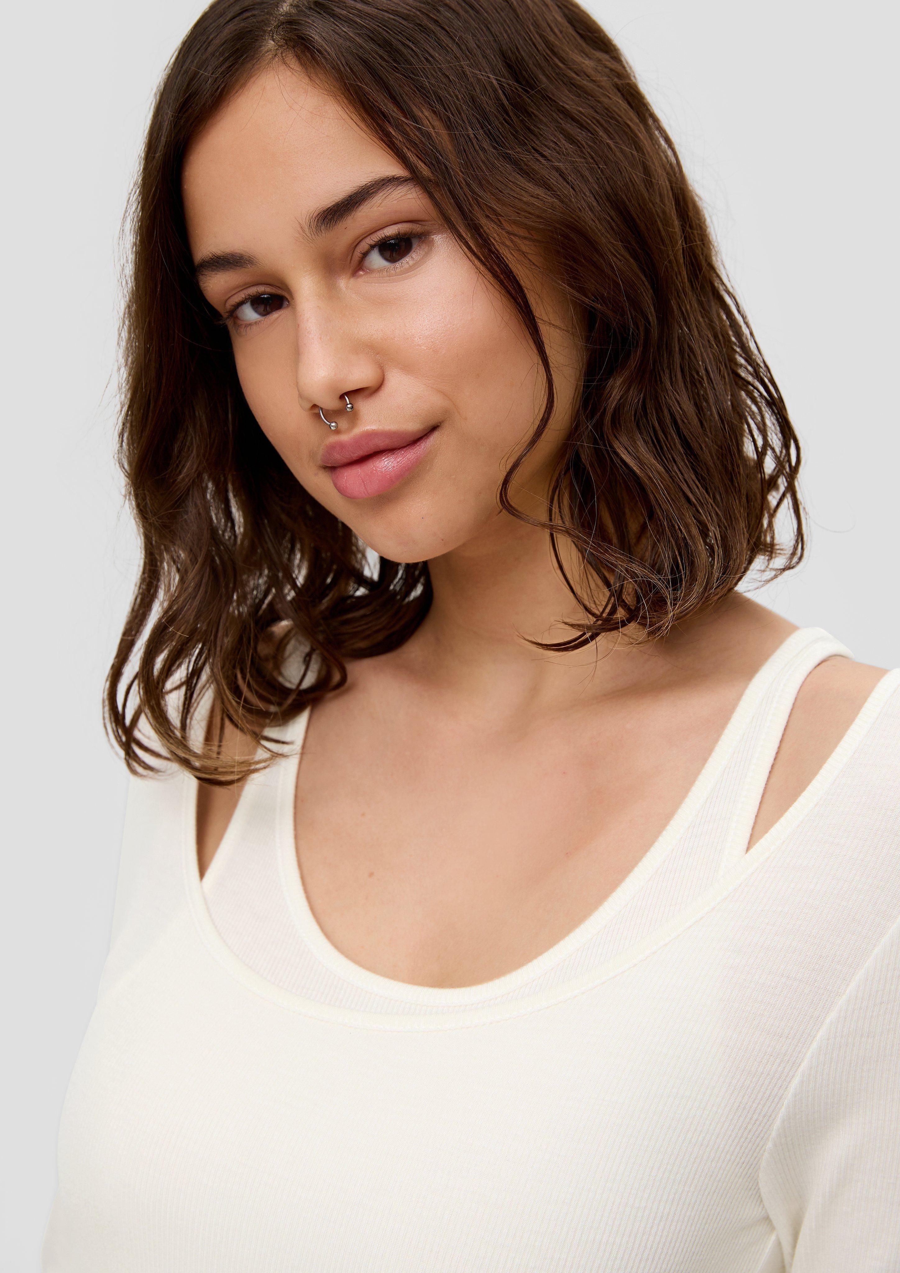 Doppellagiges Langarmshirt  2141065-0200