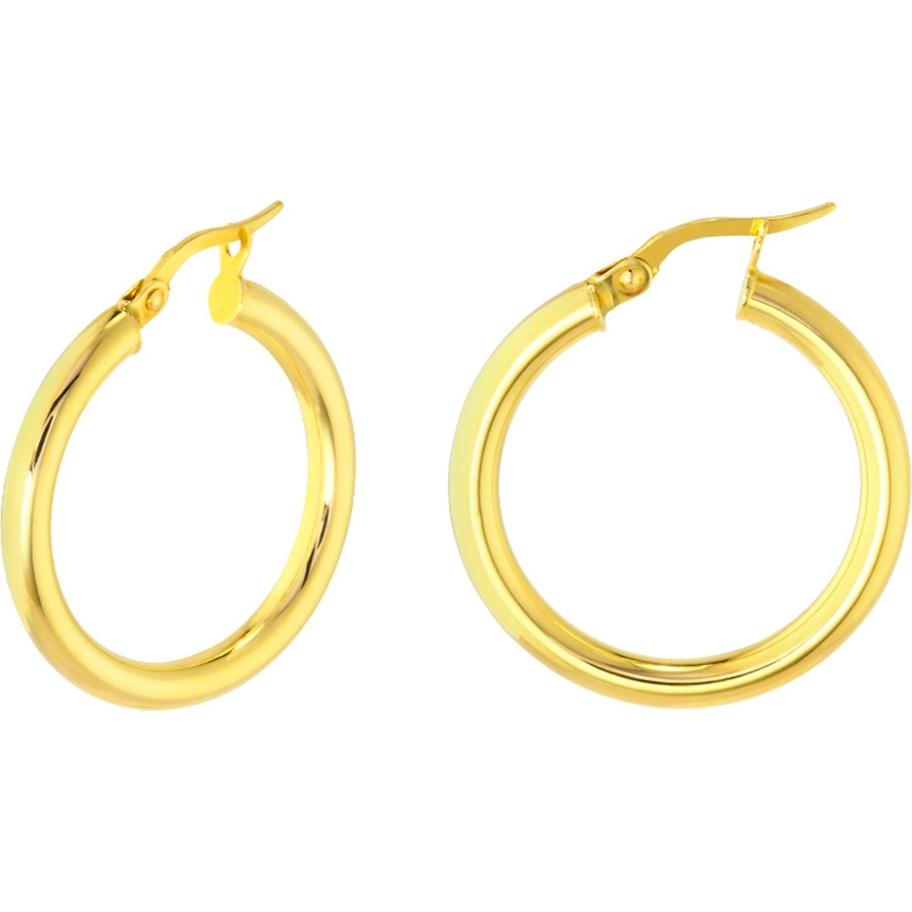 Valeria Créoles 375 Or jaune or jaune Boucles d'oreilles