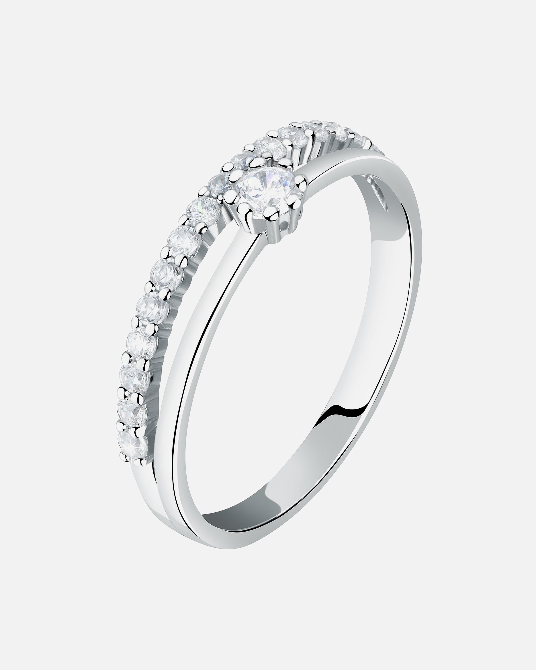Bagues o blanc di diamanti vivi