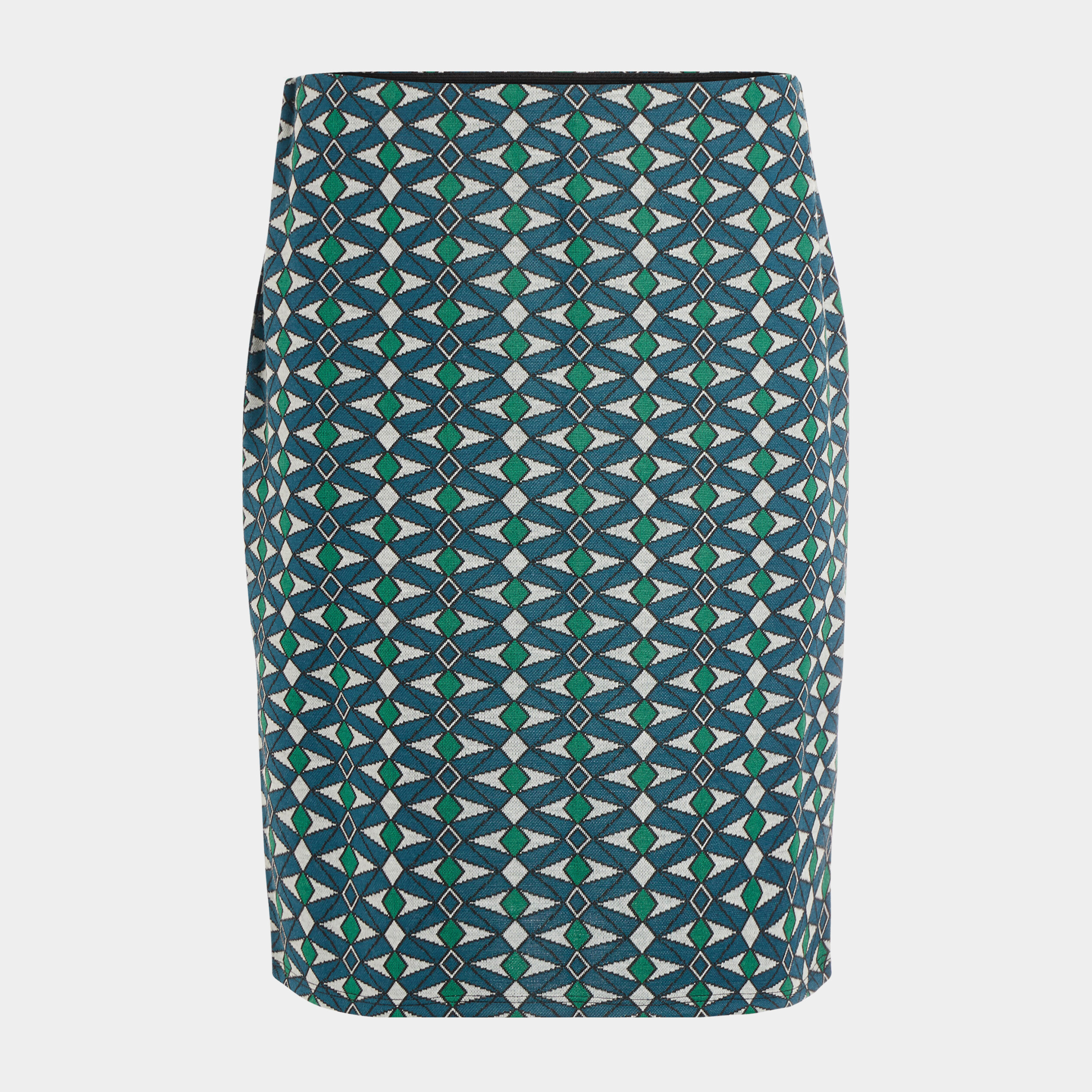 Jupe tube courte taille haute bleu canard femme | La Halle