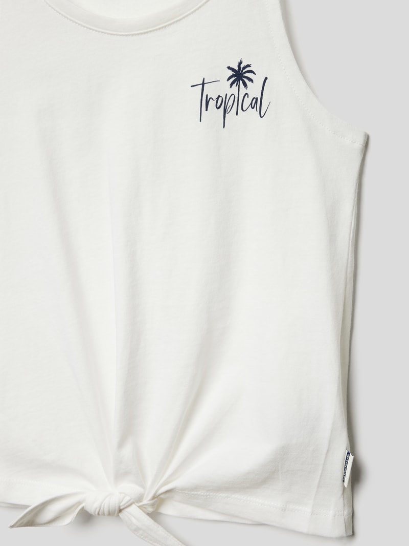Tanktop mit Print in weiß