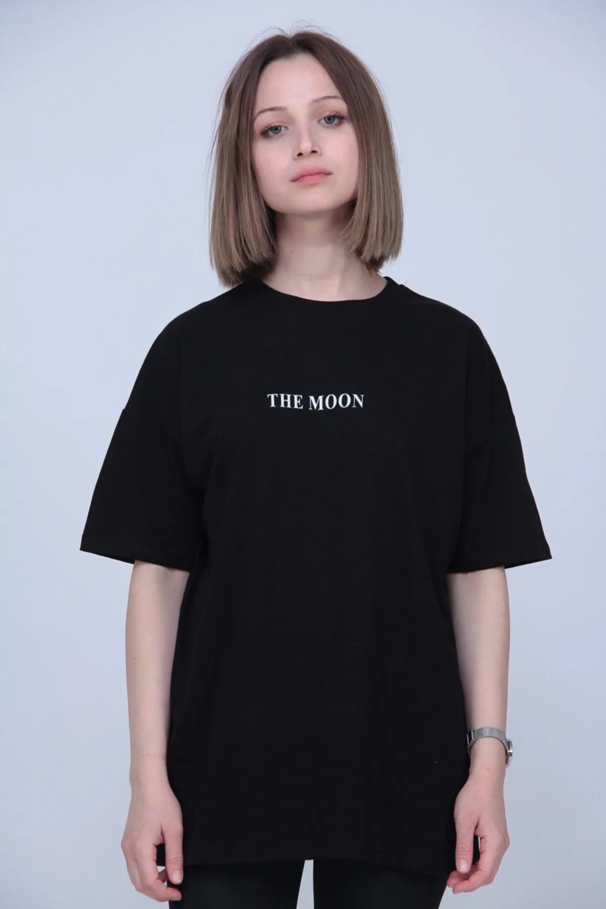 trendypassion  T-Shirt mit „Moon Back“-Aufdruck