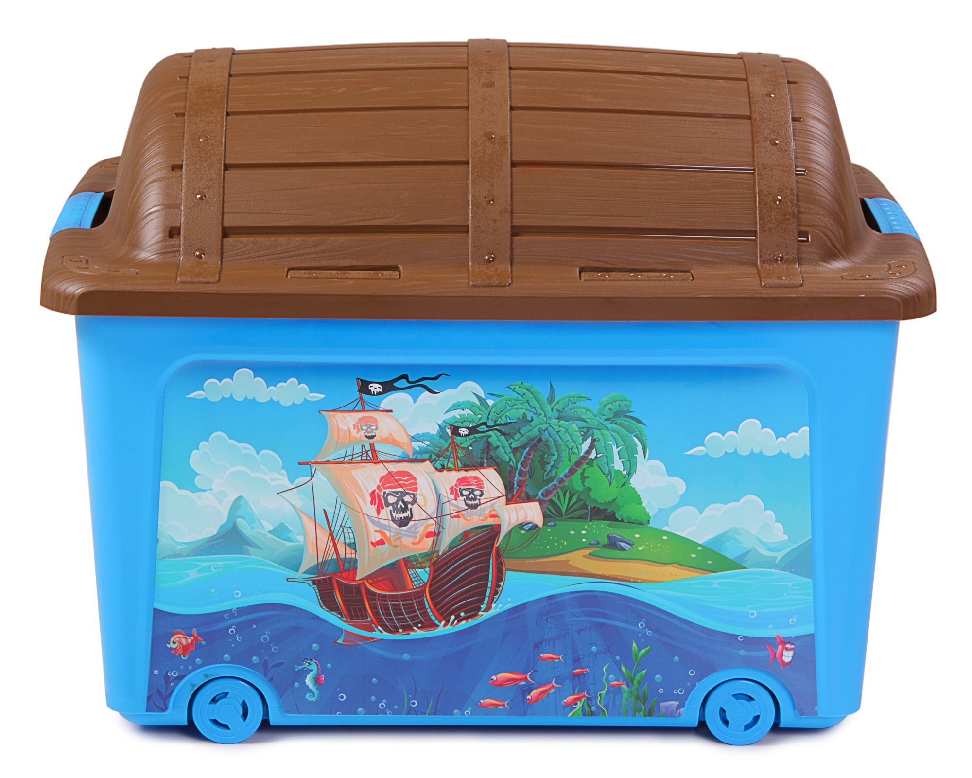 ONDIS24 Spielzeugtruhe Spielzeugbox Rollbox, 34L