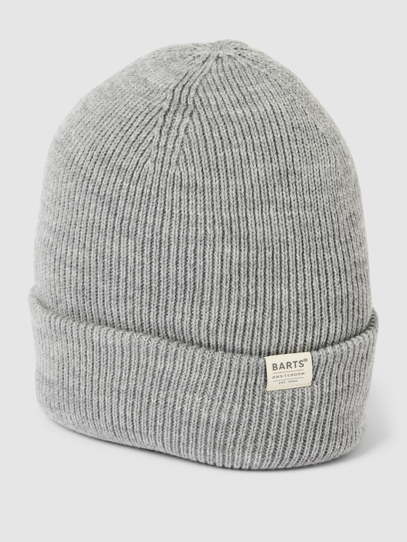 Beanie mit Label-Detail Modell 'KINABALU' in silber