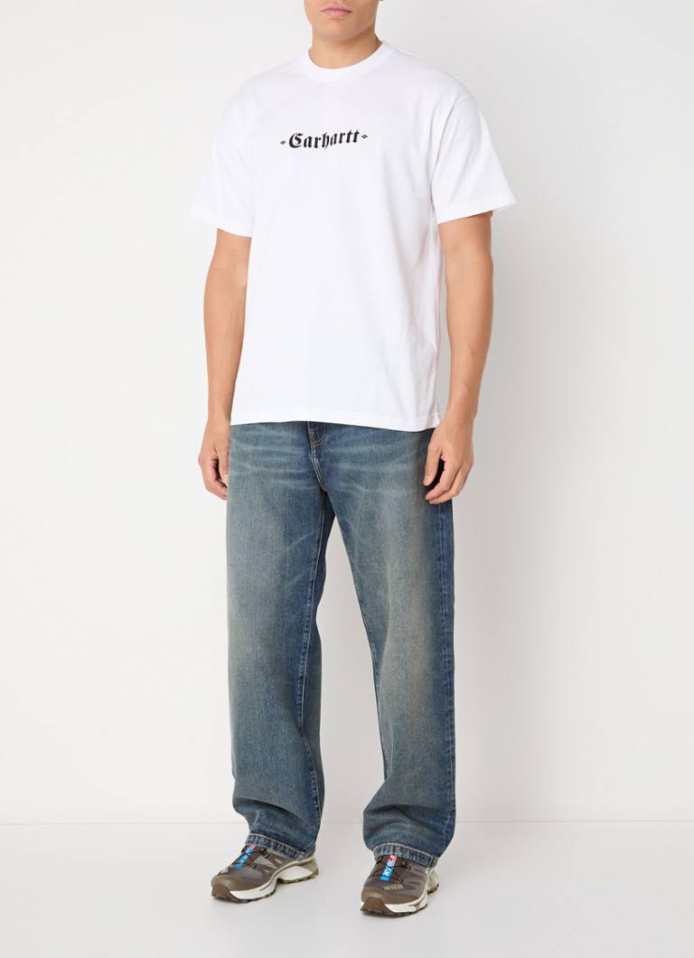 Blugi Carhartt WIP Landon, croială lejeră, spălare medie
