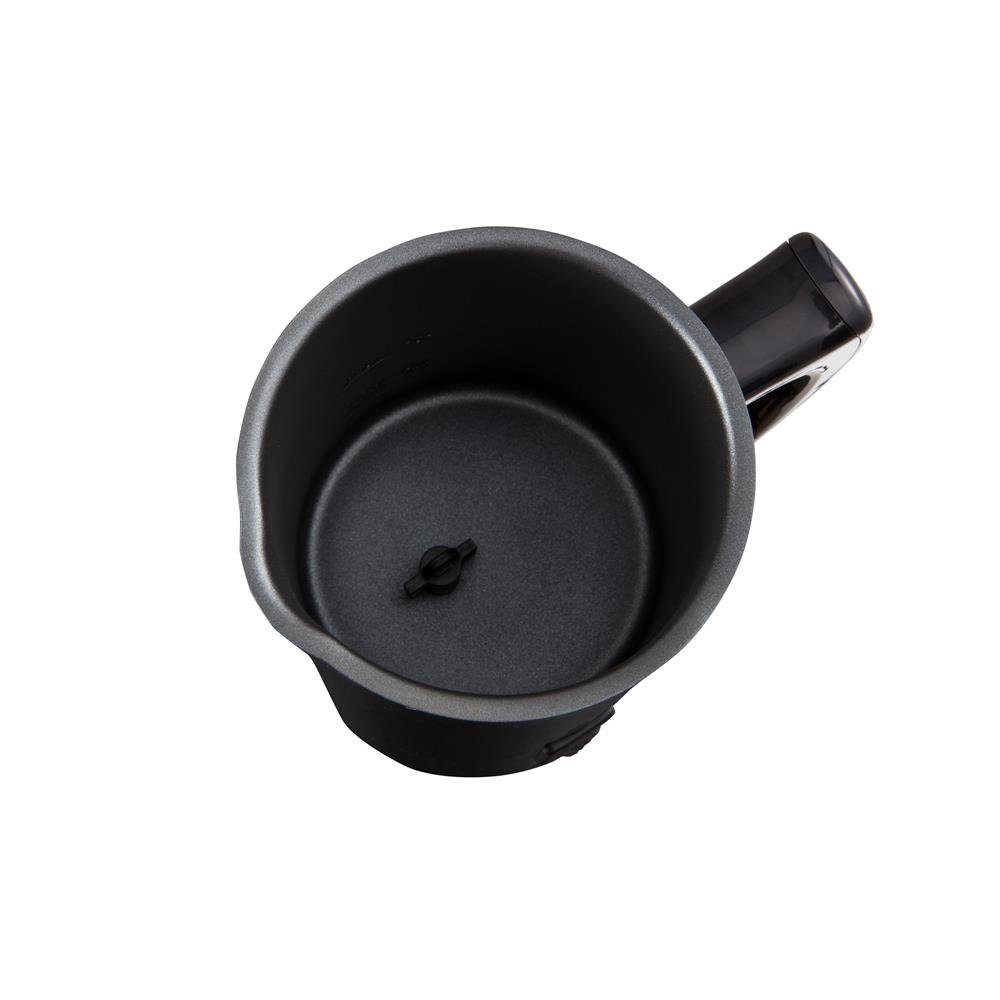 Adler Milchaufschäumer AD 4478, elektrischer Milchschäumer, 500 W, 115 ml / 240 ml, 360° System, Cappuccino, Latte Macchiatto, heiße Schokolade, kalt, warm, Milch, Edelstahl, elektrisch, schwarz