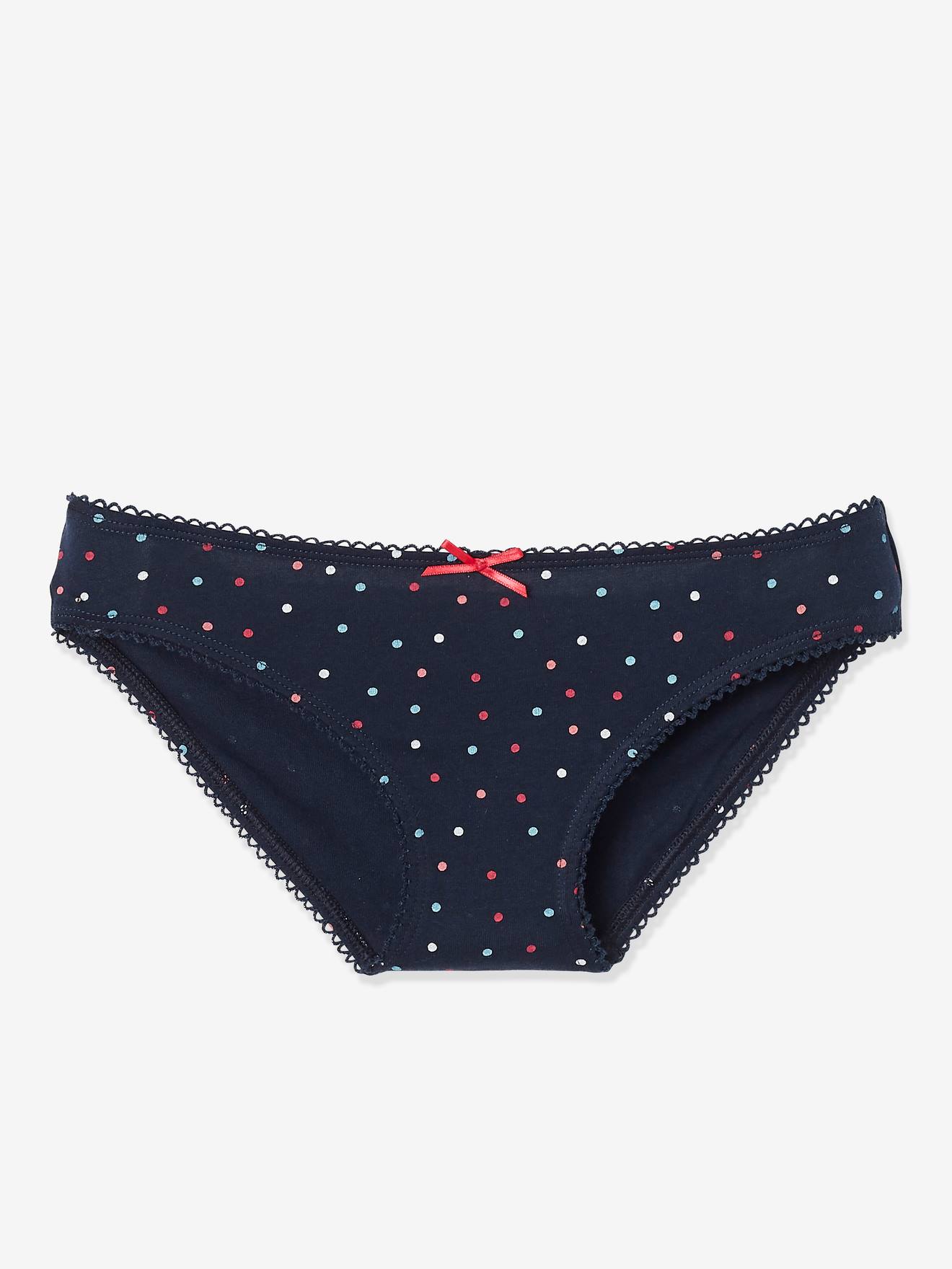 Lot de 7 culottes fille semainier BASICS lot ivoire