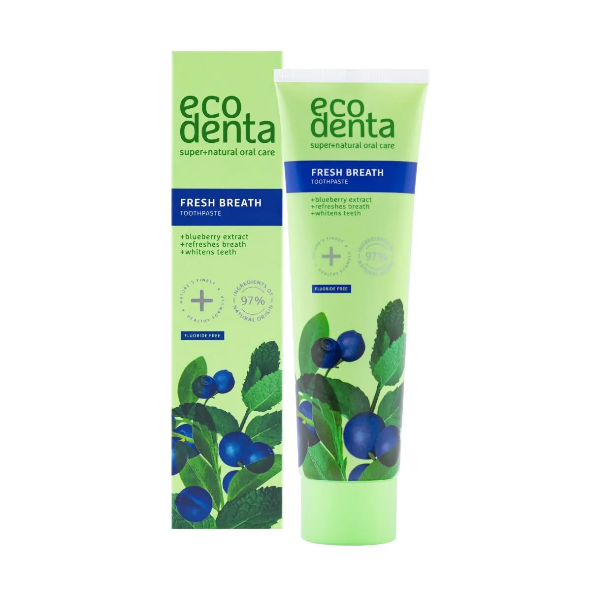 Dentifricio Ecodenta Fresh Breath al mirtillo - 100 ml
