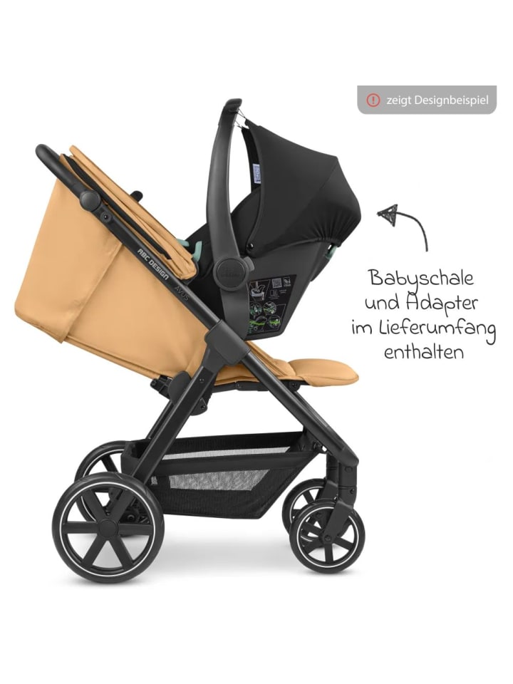ABC-Design Buggy & Sportwagen Avus inkl. Autositz Pebble in gelb,schwarz günstig kaufen onesize