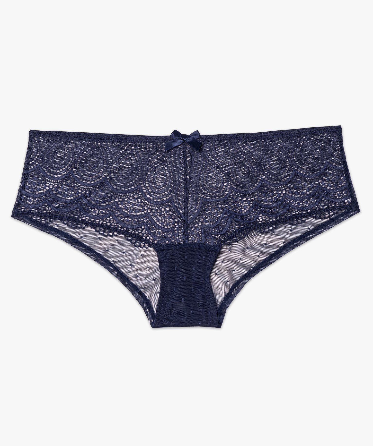 Shorty en dentelle et tulle femme (lot de 2) bleu | GEMO