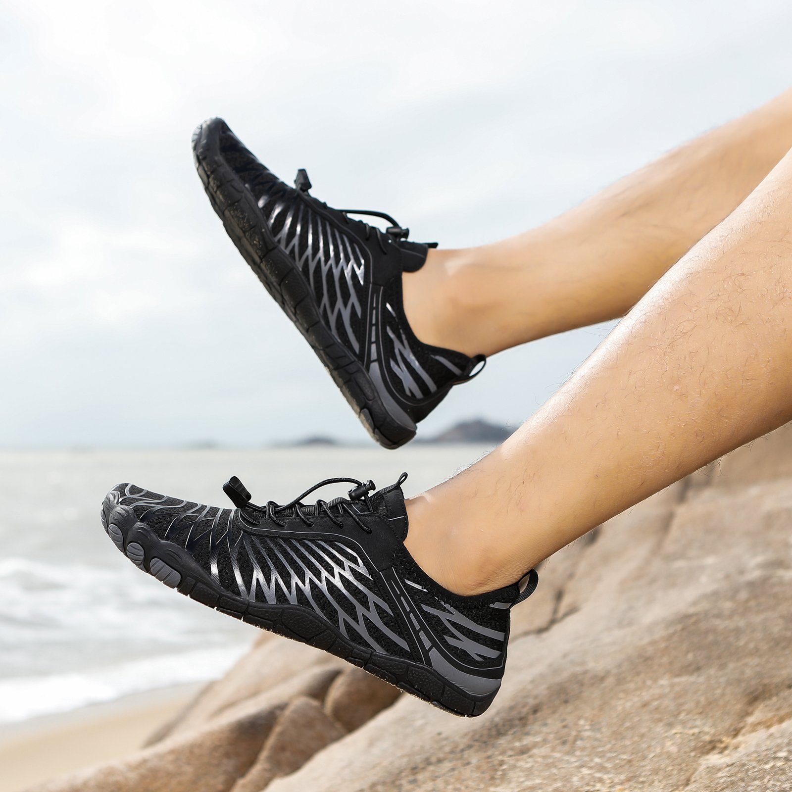 HUSKSWARE C-XT-A8305 Wasserschuh (Strandschuhe, Schwimmschuhe, Barfußschuhe, 1-tlg., Geeignet für Wassersport, Schwimmen, Surfen) Leichte und schnell trocknende, Outdoor-Watschuhe für den Strand