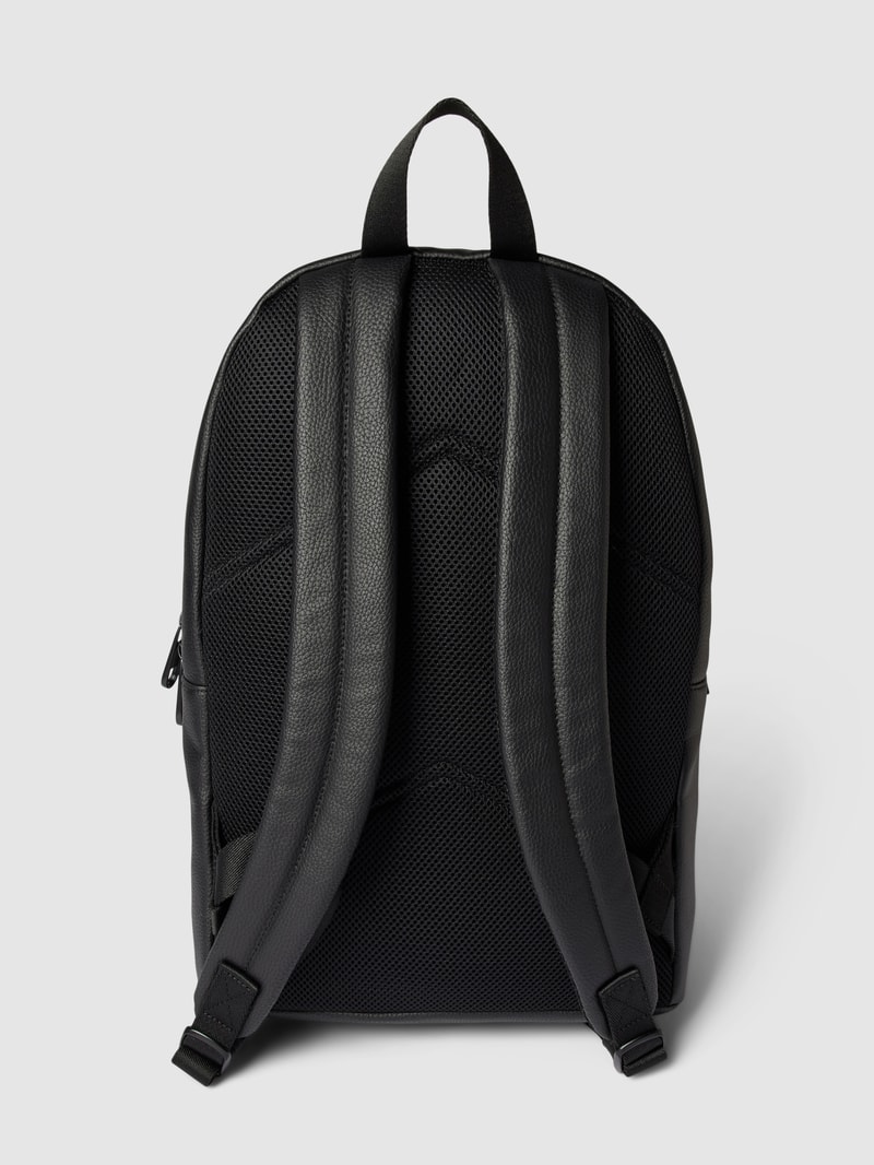 Rucksack mit Label-Details in schwarz