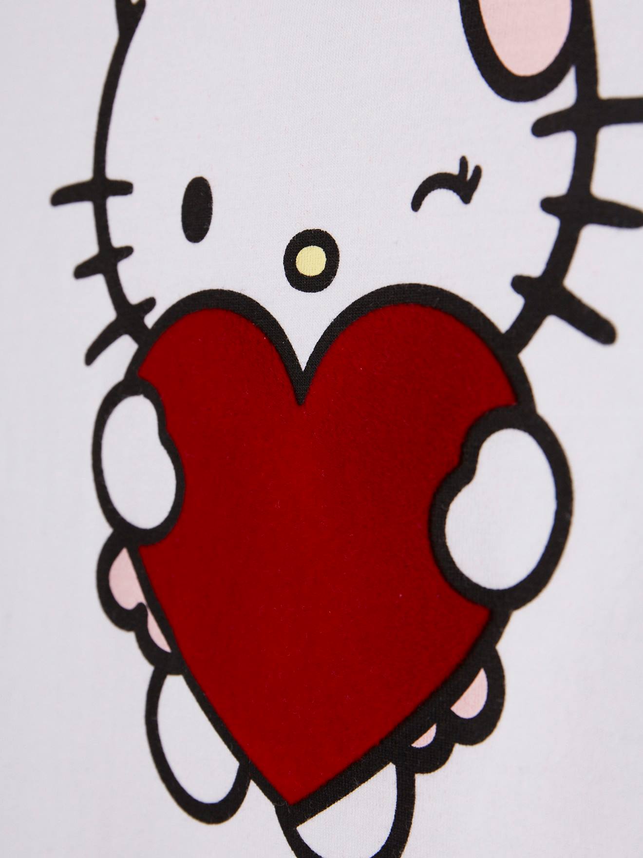 T-shirt grossesse Hello Kitty® imprimé blanc