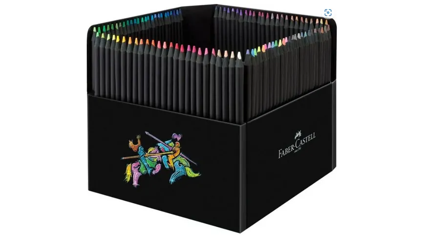 FABER-CASTELL Buntstifte Black Edition Cube 100er Set