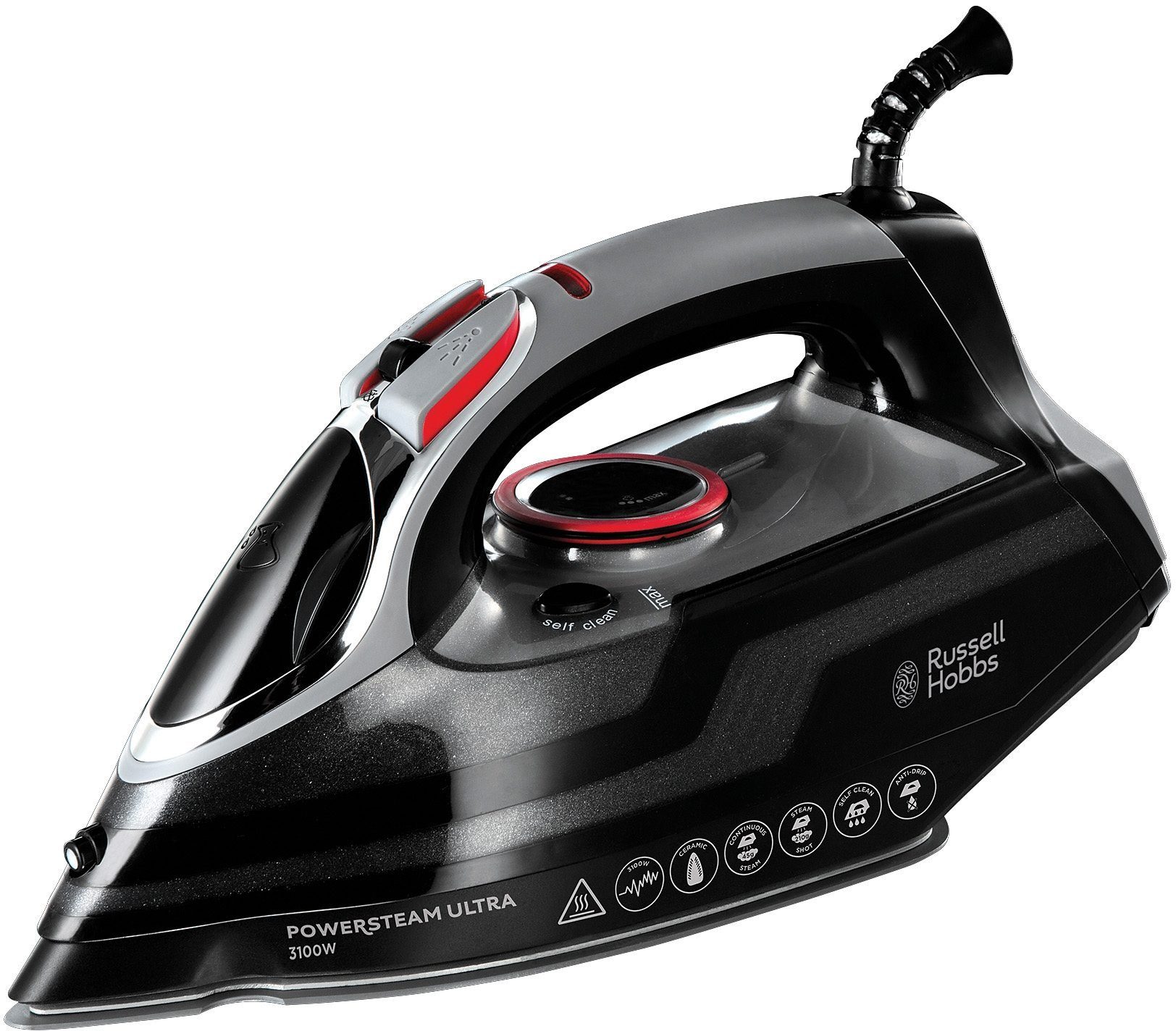 RUSSELL HOBBS Dampfbügeleisen Power Steam Ultra 20630-56, 3100 W, leichtgleitende Keramiksohle