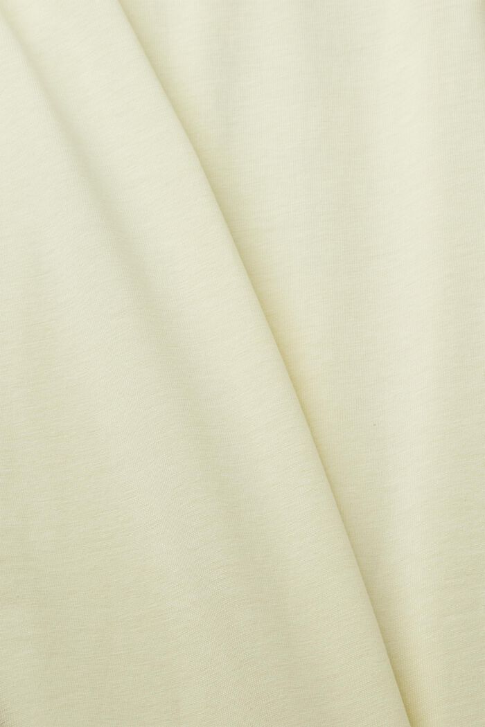Jersey-T-Shirt mit Brust-Print, 100 % Baumwolle