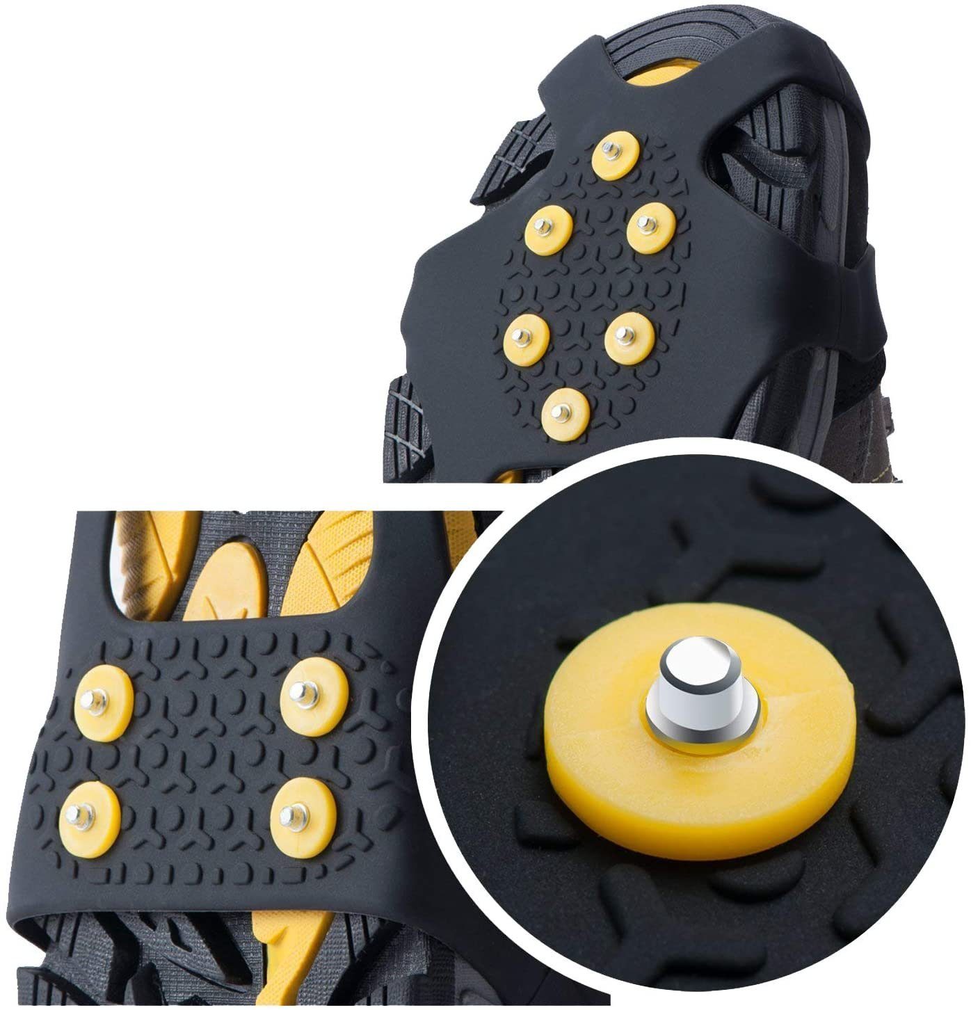 FeelGlad Schuhanstecker Spikes Steigeisen, Schuhspikes, Schuhkrallen