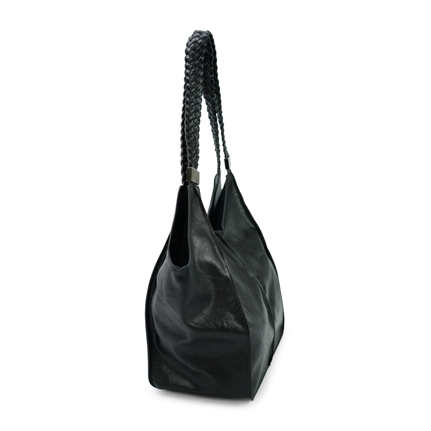 Schultertasche ZOELLA geflochtene Henkel