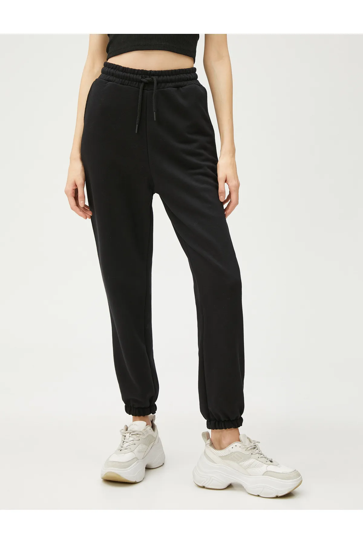 Koton  Jogger-Jogginghose, Taillentasche, Baumwolle