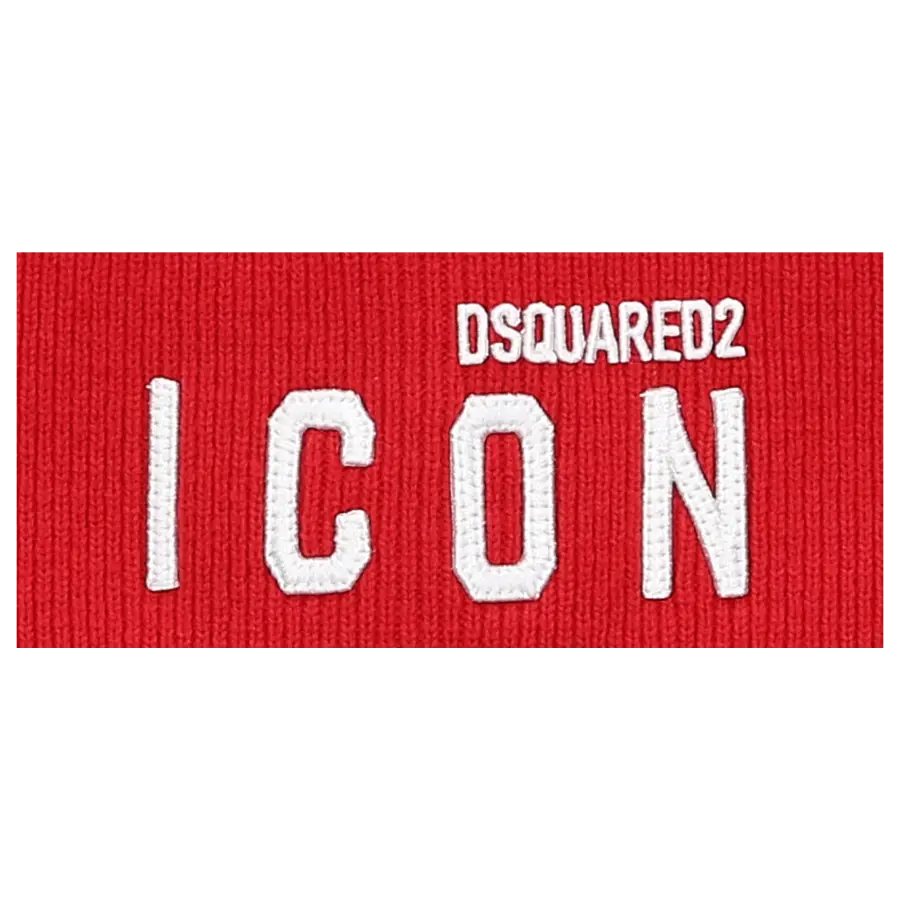 Dsquared2 - Beanie BE ICON Baumwolle - rot