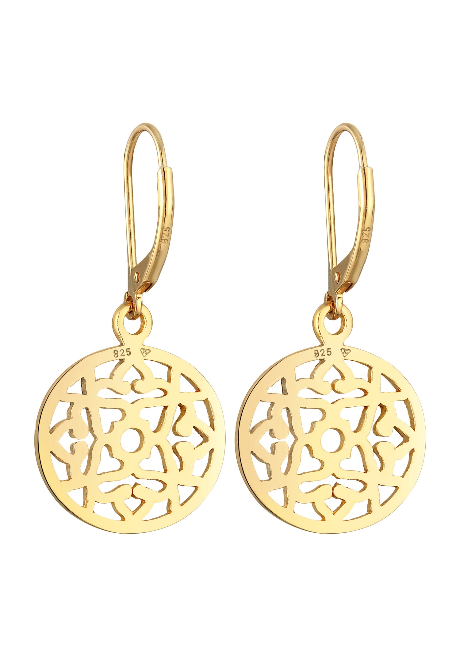 Pendientes redondos de estilo oriental para mujer de Elli, en plata de ley 925.
