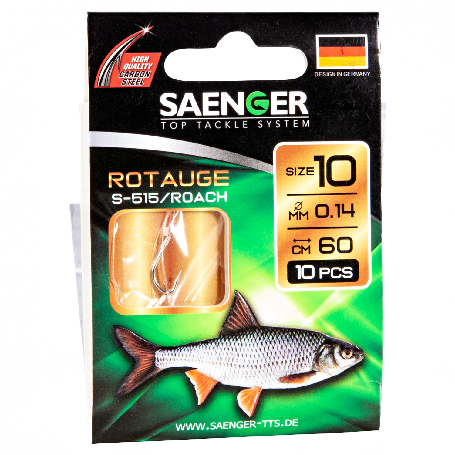 Sänger Zielfisch-Haken, gebunden (Rotauge S-515)