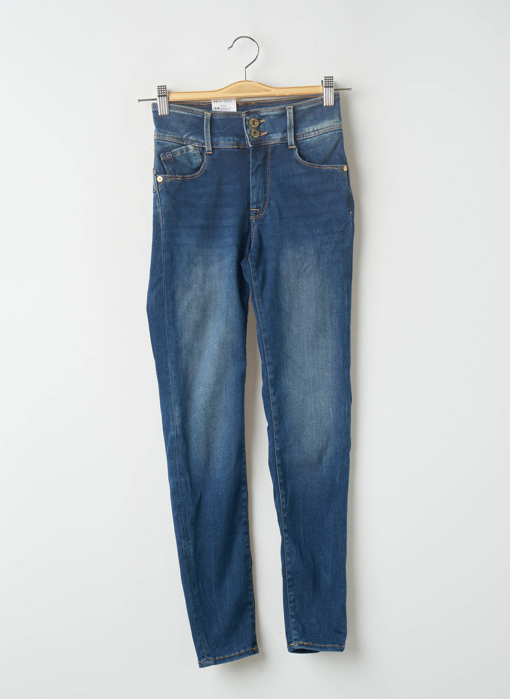 Le Temps Des Cerises Jeans Coupe Slim Femme couleur bleu